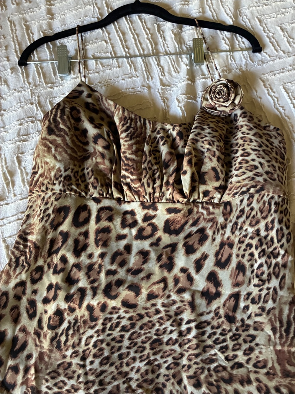 Jackie Jon Leopard-Print Asymmetric Cami Top in Brown, Green & Black - Picture 7 of 12